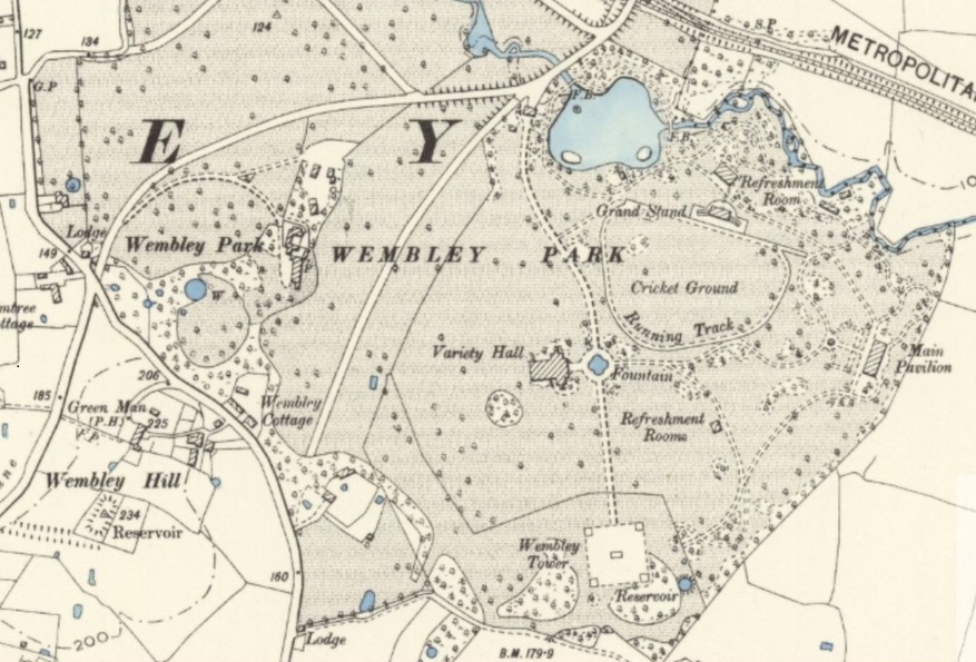 London - Wembley Park : Map credit National Library of Scotland
